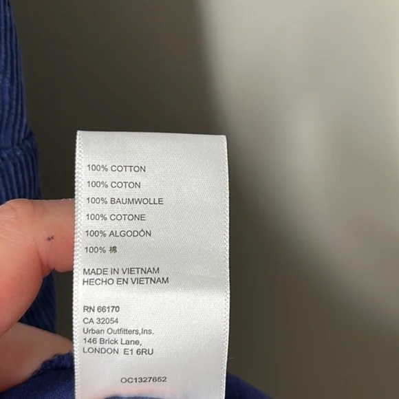 Urban Outfitters Knock Out Blue Quinn Shortie Corduroy Romper - Picture 11 of 16